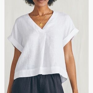 Faherty linen sanibel top